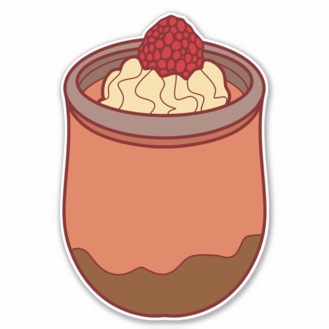 Chokladparfait Klistermärken (Framsida)