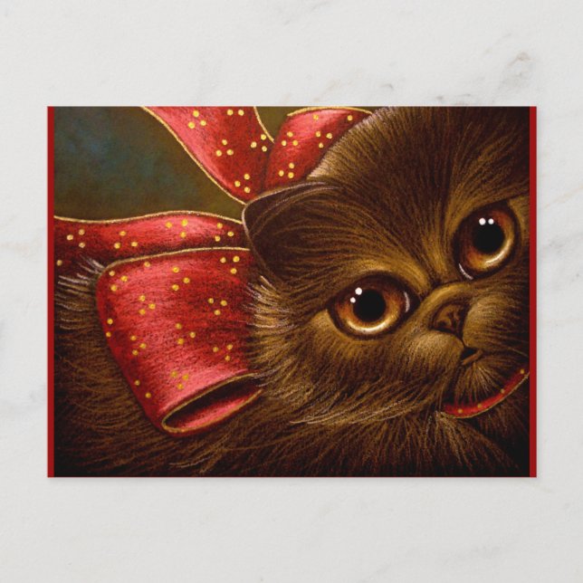 CHOKLADPERSERKATT - HELGDAGVYKORT HELG VYKORT (Framsida)