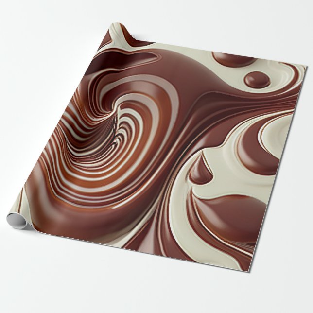 Chokladpresentinslag alla tillfällen presentpapper (Utrullad)