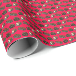 Chokladpresentpapper till Alla hjärtans dag Presentpapper