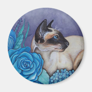 Chokladprick, siamesisk katt magnet