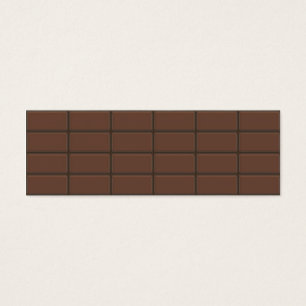 Chokladpuben lappar litet visitkort