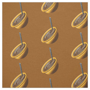 Chokladpuddingmönster Tyg