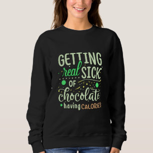Chokladsjuka med kaloribreringsoffert t shirt