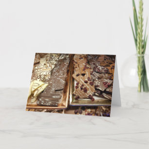 Chokladskällgodis, inklusive kuvert helgkort