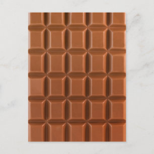 Chokladstång bakgrundskort vykort