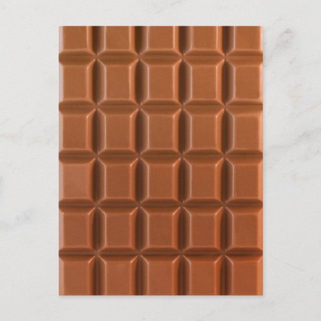 Chokladstång bakgrundskort vykort (Framsida)