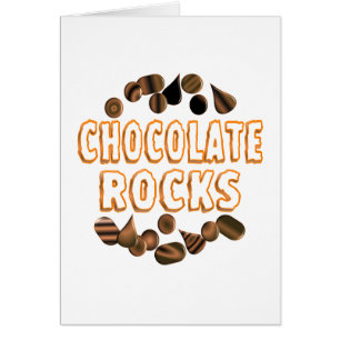 Chokladstenar Hälsningskort