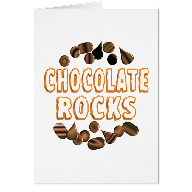 Chokladstenar Hälsningskort (Framsidan)
