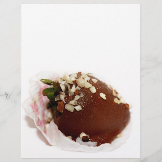 Chokladtäckta jordgubbar reklamblad (Framsidan)