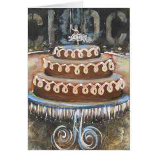 Chokladtårta Hälsningskort