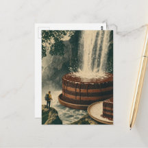 Chokladtårta Vattenfall Surrealistisk Konst