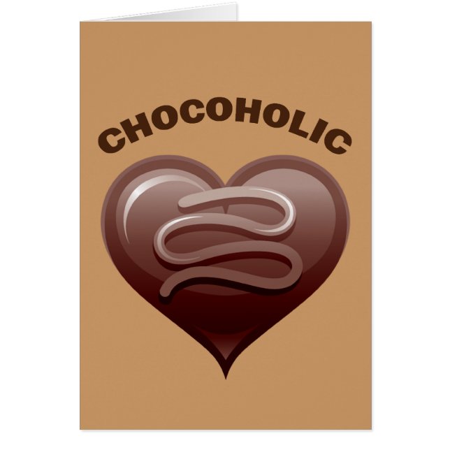 CHOKLADTOKIG HÄLSNINGSKORT (Framsidan)