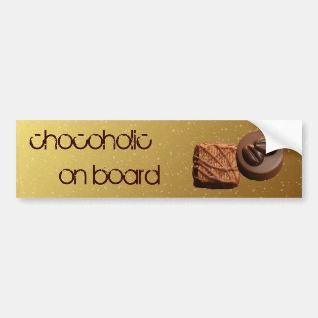 chokladtokig ombord bildekal (Framsidan)