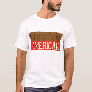 Chokladtokigamerikan (chokladknarkare t-skjorta) t-shirt