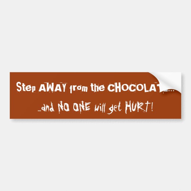 Chokladtokigchokladvarning Bildekal (Framsidan)