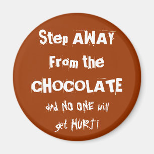 Chokladtokigchokladvarning Magnet