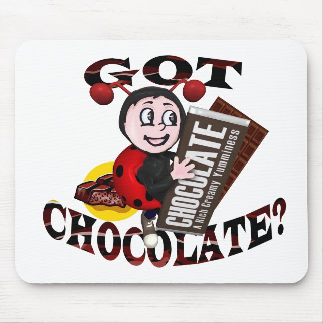 Chokladtokignyckelpiga - "harchoklad?", Design Musmatta (Framsidan)