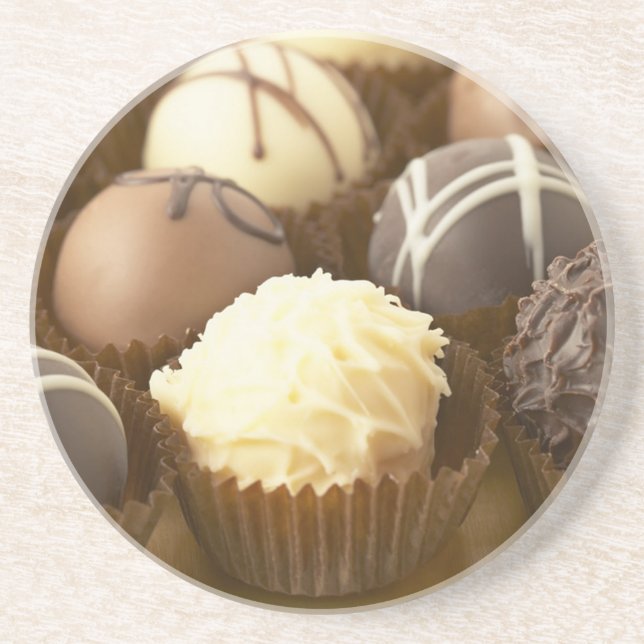 Chokladtruffel sandstensundersatser underlägg sandsten (Framsidan)
