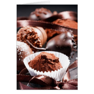Chokladtryffel Hälsningskort