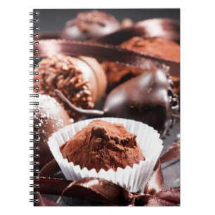 Chokladtryfflar Anteckningsbok Med Spiral