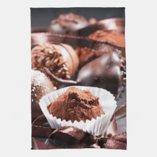 Chokladtryfflar Kökshandduk