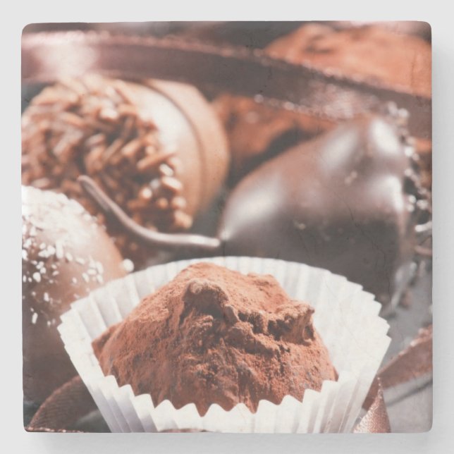 Chokladtryfflar Underlägg Sten (Framsidan)