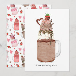 Chokladvalentinskälk Jag älskar dig Puns Kort