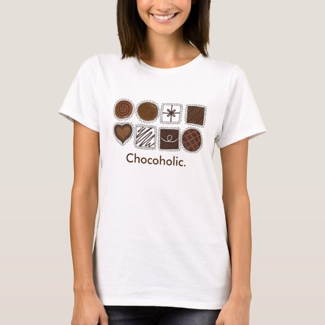 Chokoholboxen Chocolates Bon Bons Chocolatier T Shirt (Framsida)