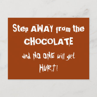 Chokoholchokladvarning Vykort