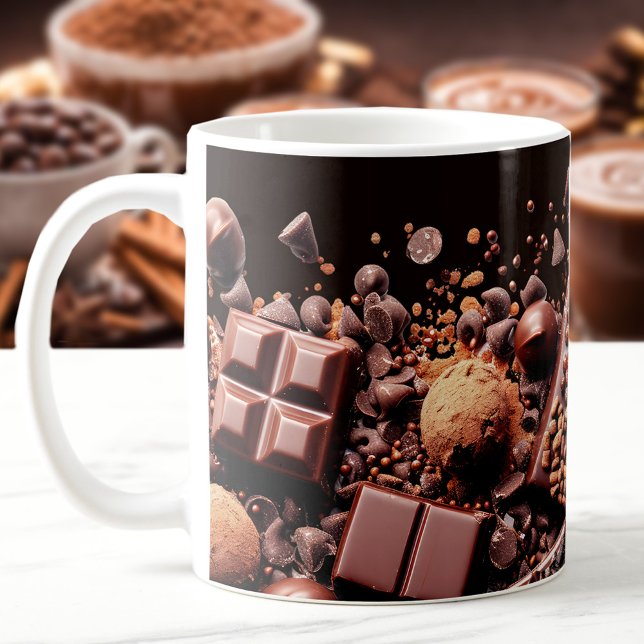 Chokoholhaltig Hett Chocolate Cocoa Mugg (Chocoholic Hot Chocolate Cocoa Mug)