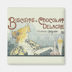 Chokoloate Art nouveau Magnet