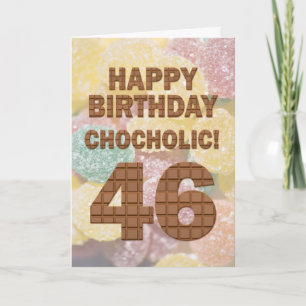 Chokololik 46:e födelsedagskort kort