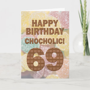 Chokololik 69:e födelsedagskort kort