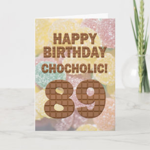 Chokololik 89:e födelsedagskort kort