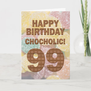 Chokololik 99:e födelsedagskort kort