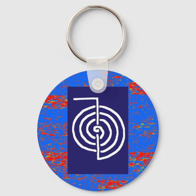 CHOKUREI Reiki Basic Healing Symbol MMPLATE-gåva Nyckelring (Framsida)