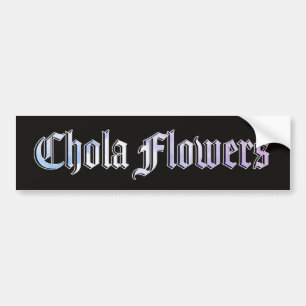 Chola Flowers   Bumper Sticker Bildekal