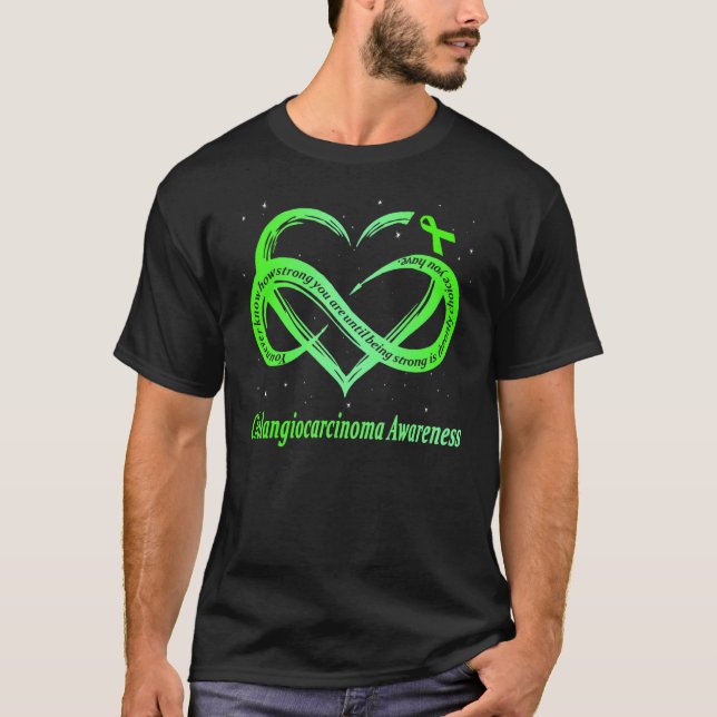 Cholangiocarcinoma Warrior T Shirt (Framsida)