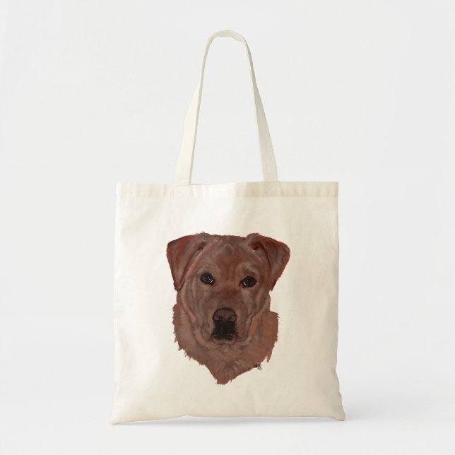 Cholcolate Brown Labrador Retriever Tygkasse (Framsidan)
