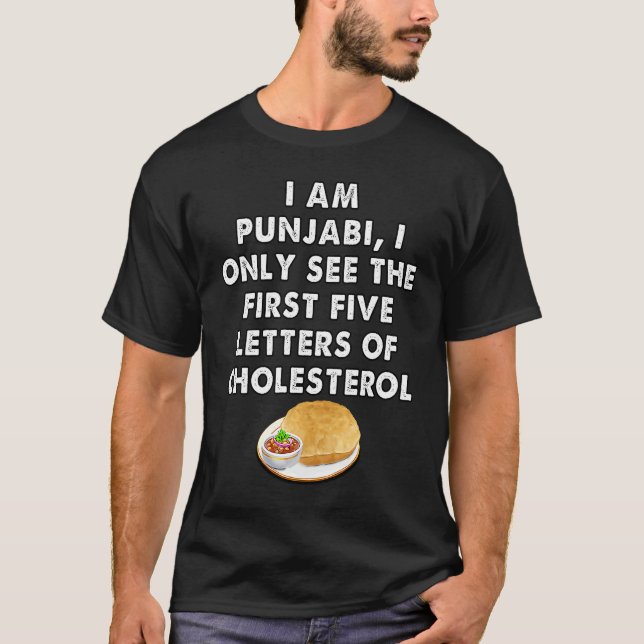 chole batture lover foodie indian street food punj t shirt (Framsida)