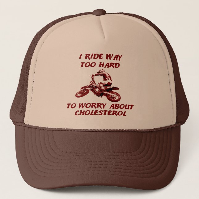 Cholesterol Dirt Bike Motocross Cap Hat Keps (Framsida)