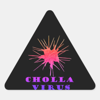 Chollavirus Triangelformat Klistermärke