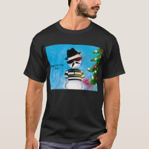 Cholo Snögubbe Foo Julgran Ljus Snö T Shirt