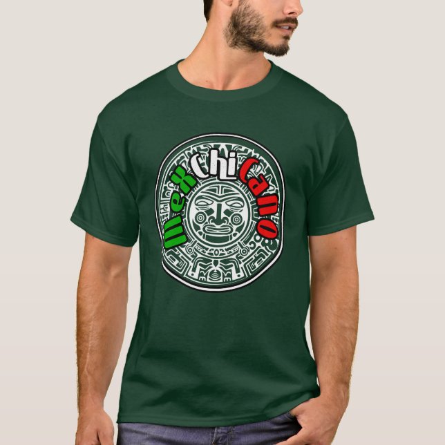 Cholo stil Mex Chicano T Shirt (Framsida)