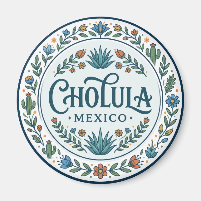 Cholula Mexiko Magnet (Framsidan)