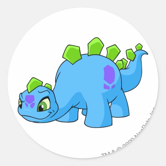 Chomby Blue Runt Klistermärke (Framsida)