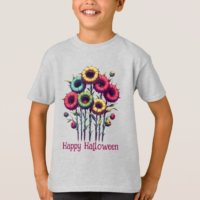Chomper Choir - Happy halloween T Shirt (Framsida)