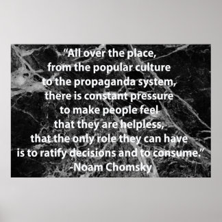 Chomsky Quotation Poster
