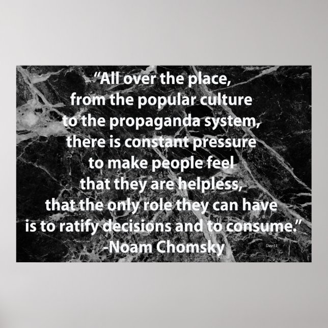 Chomsky Quotation Poster (Framsidan)